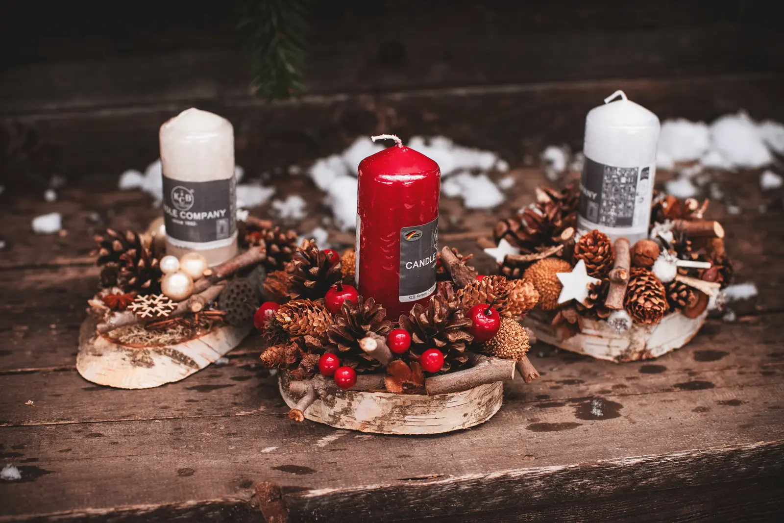 Adventní svícen přírodní: Zahradnictví Svrkyně